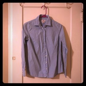 Classic J. Crew Striped Button-Down